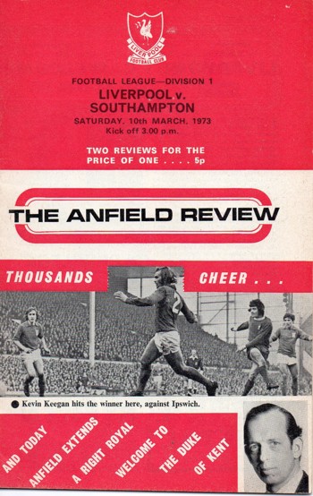 Match programme